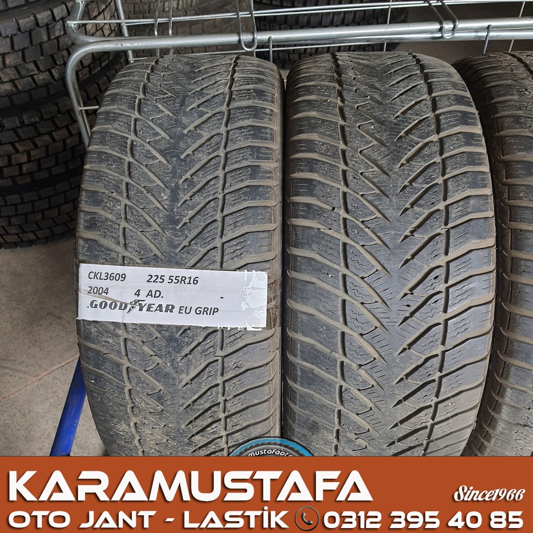 225 55 R 16 GOODYEAR EGP 95H * 2004 * 4 ADET * CKL3609