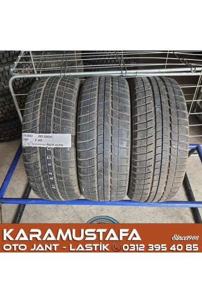 225 55 R 16 MICHELIN PILOT ALPIN 95H * 2005 * 2 ADET * CKL3611