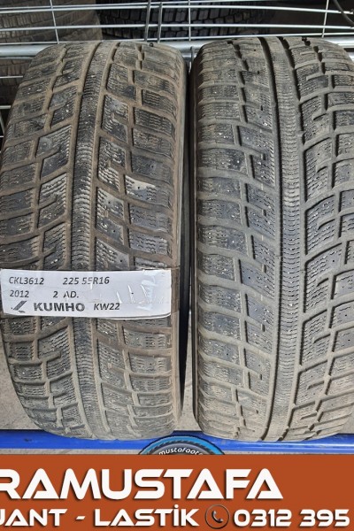 225 55 R 16 KUMHO KW22 95H * 2012 * 2 ADET * CKL3612