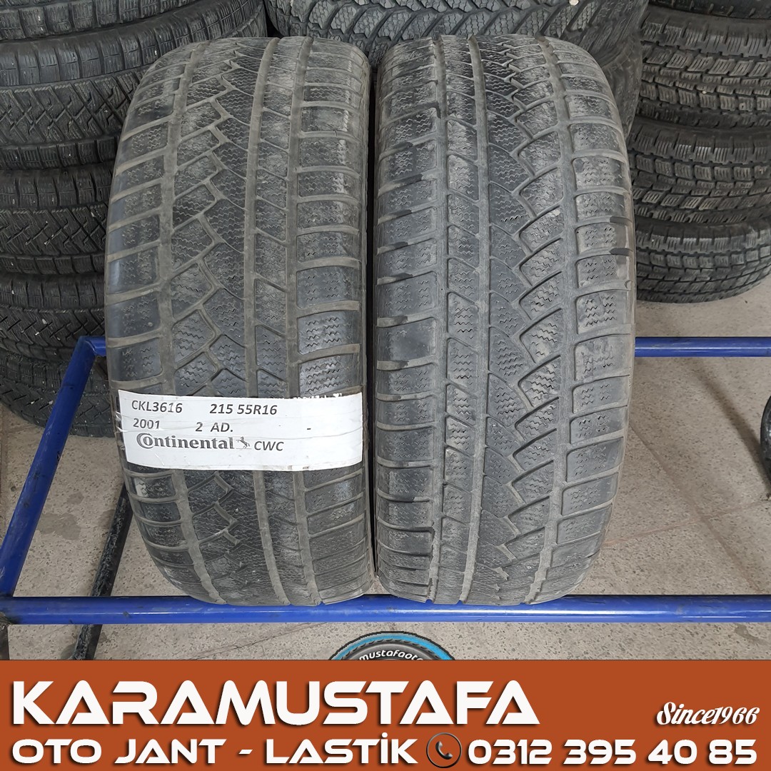 215 55 R 16 CONTINENTAL CWC 93H * 2001 * 2 ADET * CKL3616