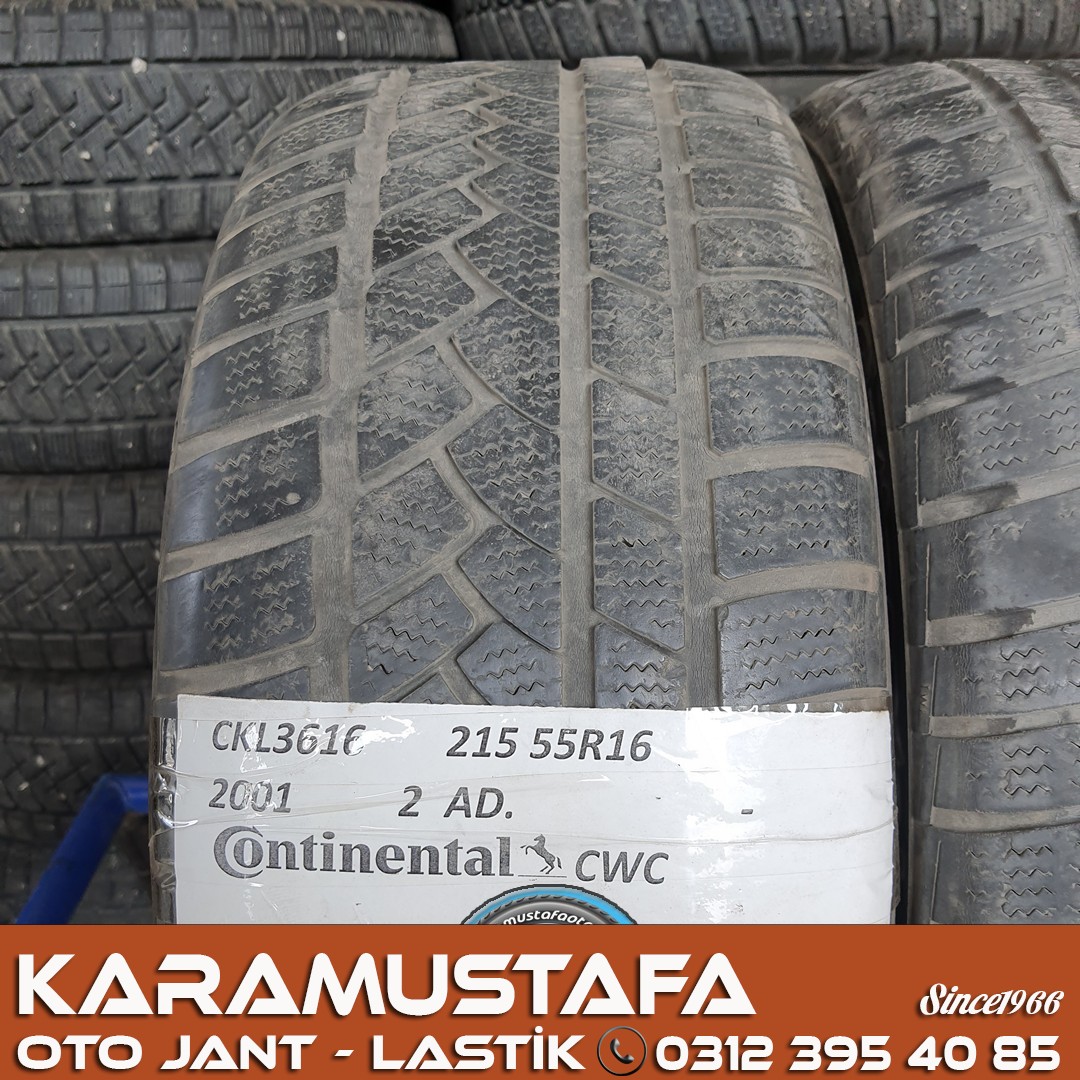 215 55 R 16 CONTINENTAL CWC 93H * 2001 * 2 ADET * CKL3616