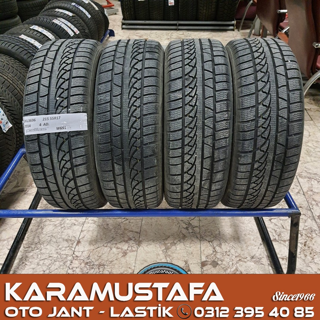 215 55 R 17 PETLAS W651 98V * 2014 * 4 ADET * CKL3696