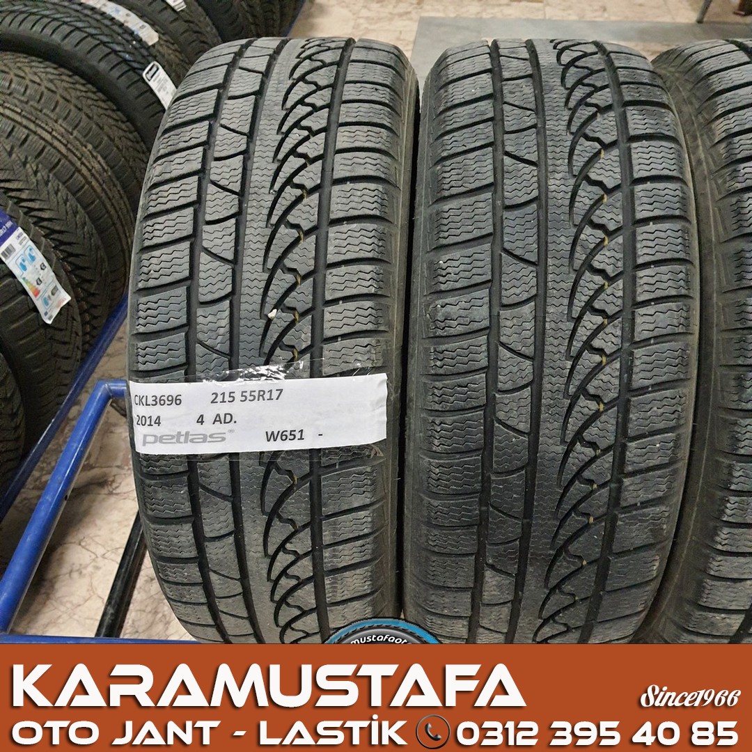 215 55 R 17 PETLAS W651 98V * 2014 * 4 ADET * CKL3696