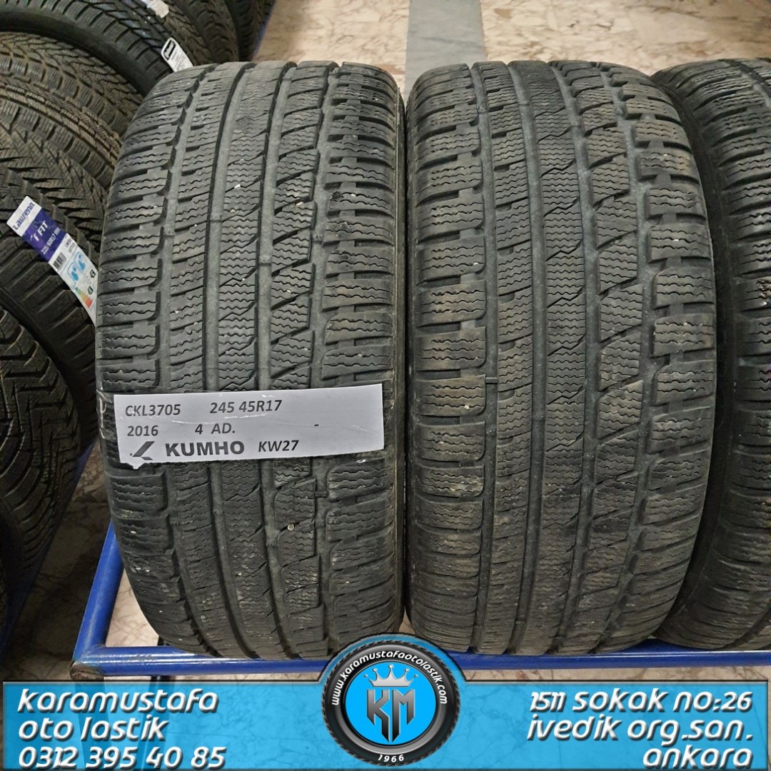 245 45 R 17 KUMHO KW27 * 2016 * 4 ADET * CKL3705