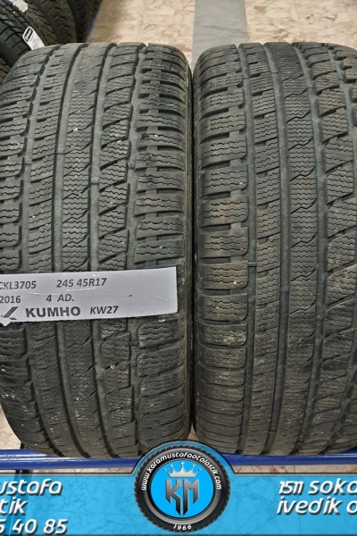 245 45 R 17 KUMHO KW27 * 2016 * 4 ADET * CKL3705