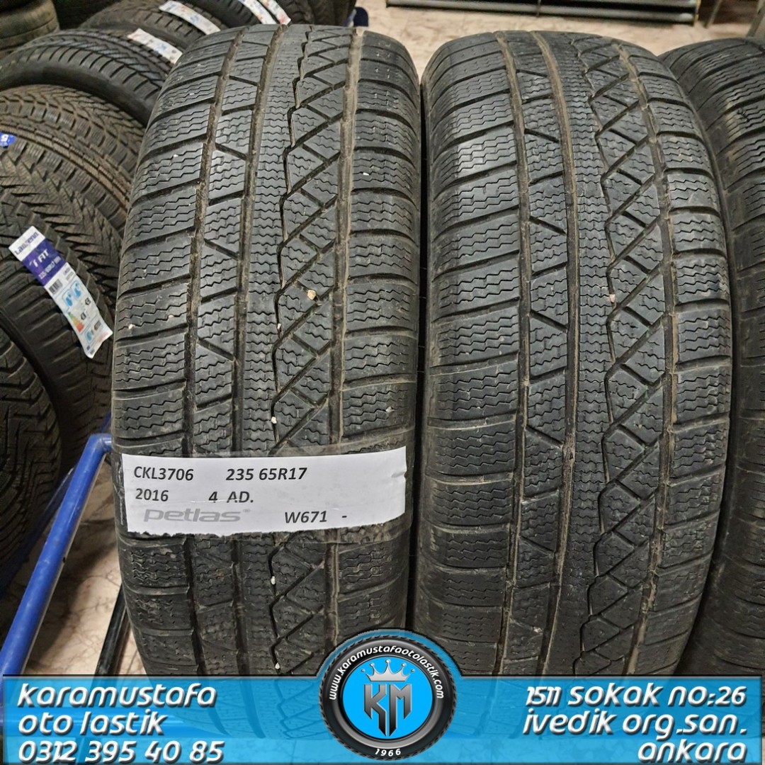 235 65 R 17 PETLAS W671 * 2016 * 4 ADET * CKL3706