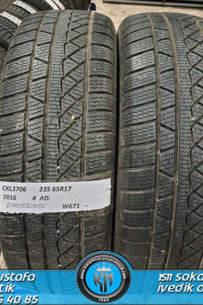 235 65 R 17 PETLAS W671 * 2016 * 4 ADET * CKL3706