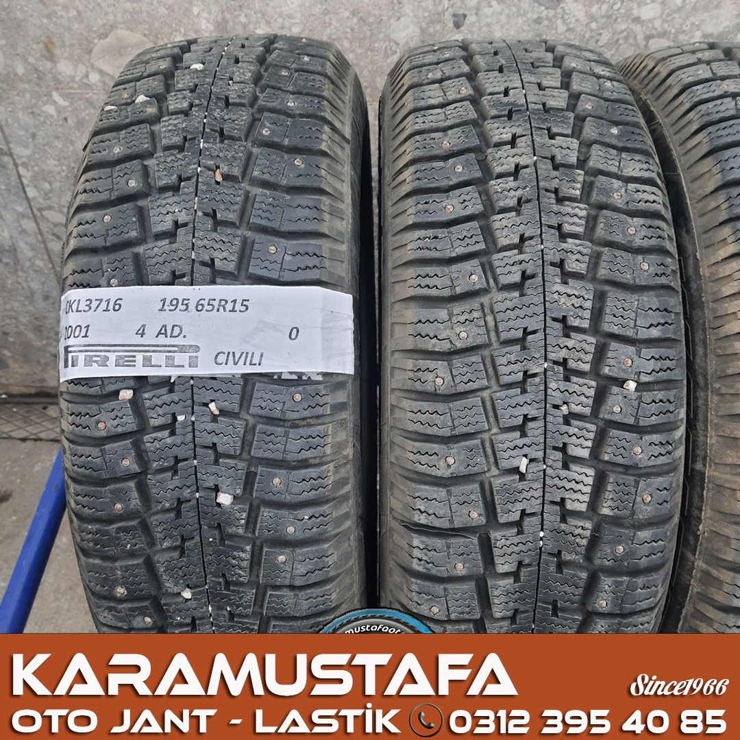 195 65 R 15 PIRELLI CIVILI KIS LASTIGI 91T * 2001 * 4 ADET * CKL3716