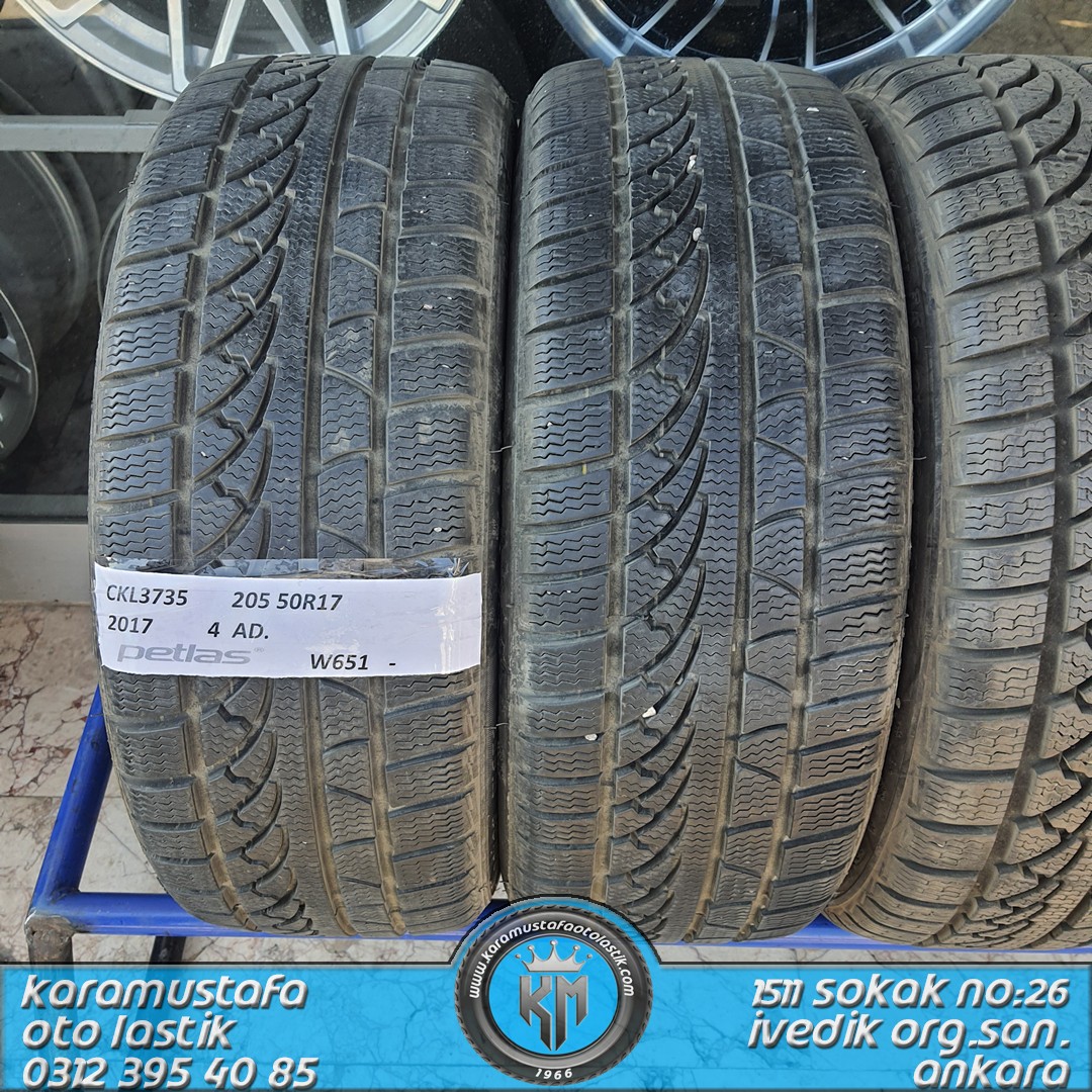 205 50 R 17 PETLAS W651 * 2017 * 4 ADET * CKL3735