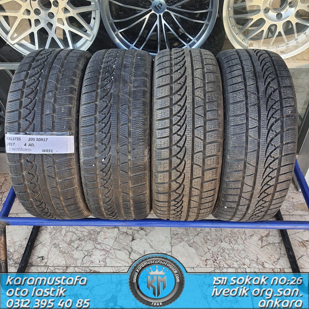 205 50 R 17 PETLAS W651 * 2017 * 4 ADET * CKL3735