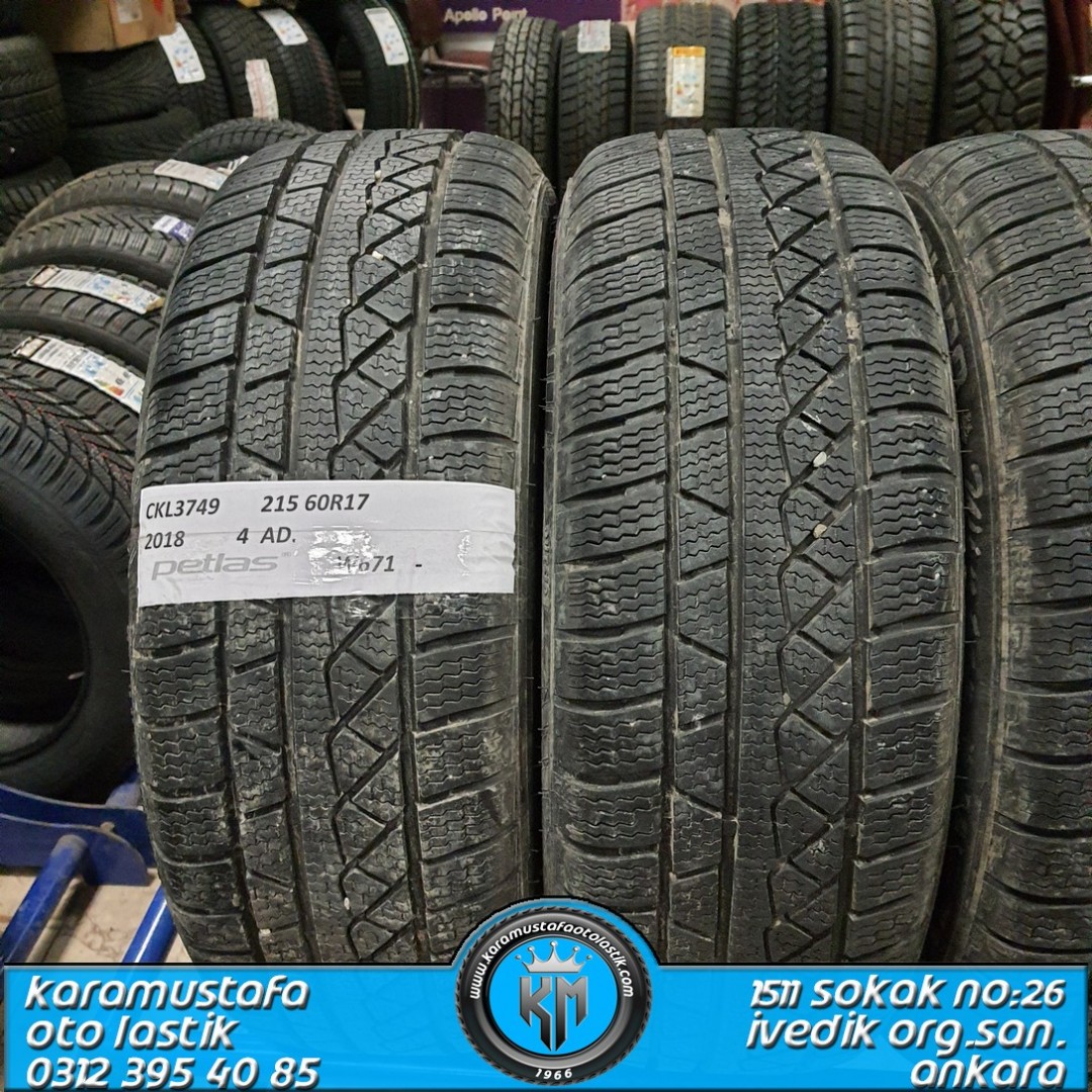 215 60 R 17 PETLAS W671 100H * 2018 * 4 ADET * CKL3749