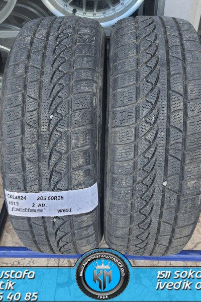 205 60 R 16 PETLAS W651 92H * 2013 * 2 ADET * CKL3824