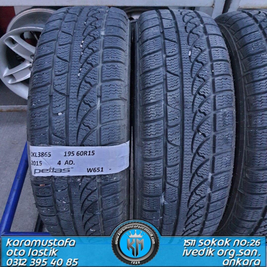 195 60 R 15 PETLAS W651 88H * 2015 *  4 ADET * CKL3865