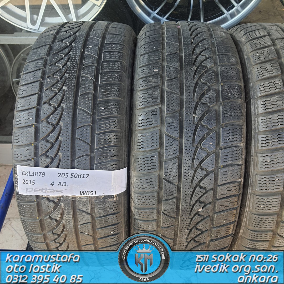 205 50 R 17 PETLAS W651 93V * 2015 * 4 ADET * CKL3879