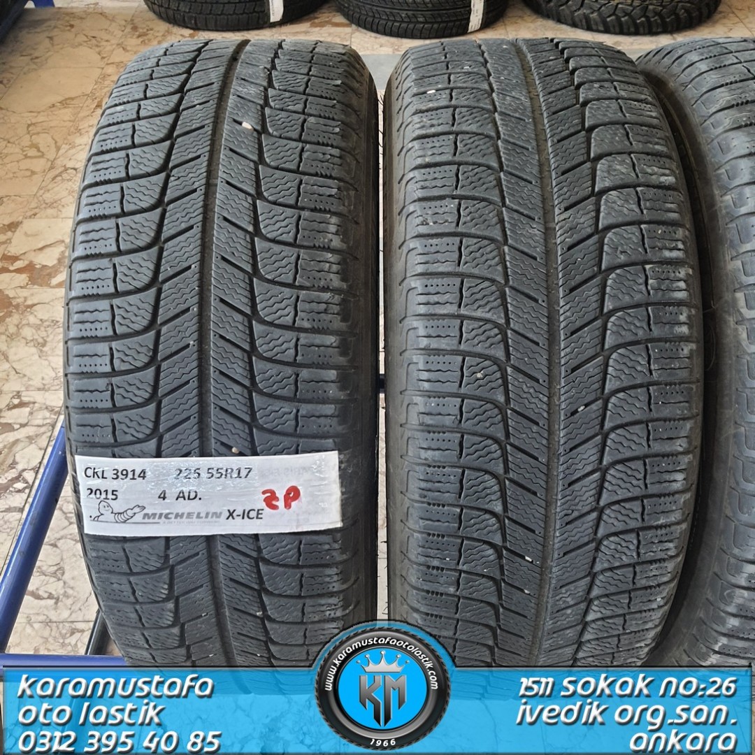 225 55 R 17 MICHELIN X-ICE ZP 97H* 2015 * 4 ADET * CKL3914