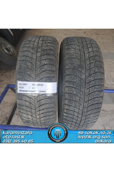 205 55 R 16 BRIDGESTONE LM001 91H * 2018 * 2 ADET * CKL3967