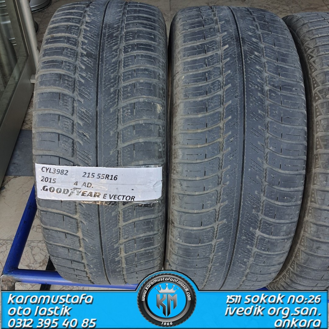 215 55 R 16 GOODYEAR EAGLE VECTOR 93V * 2015 * 4 ADET * CKL3982