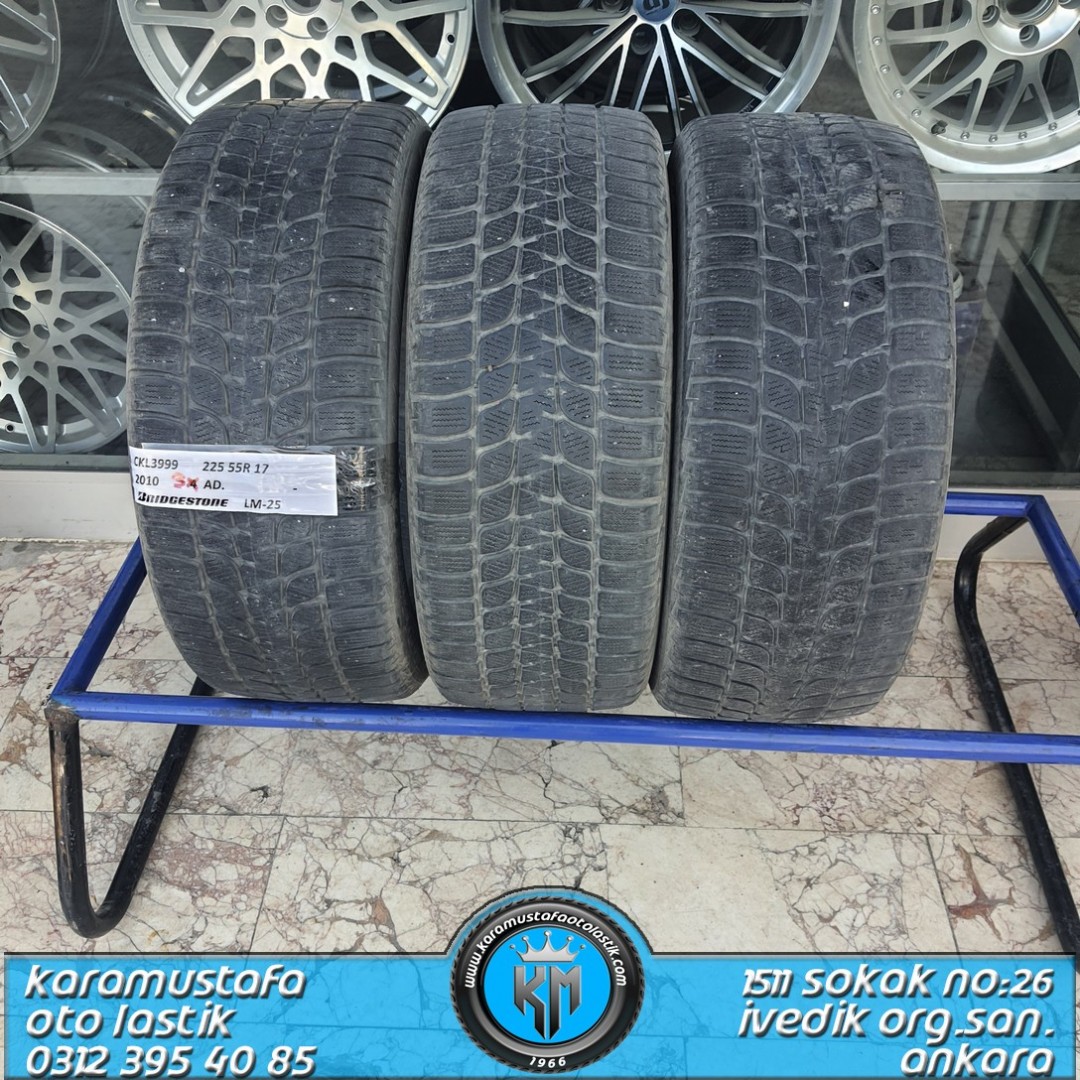 255 55 R 17 BRIDGESTONE LM25 * 2010 * 2 ADET * CKL3999