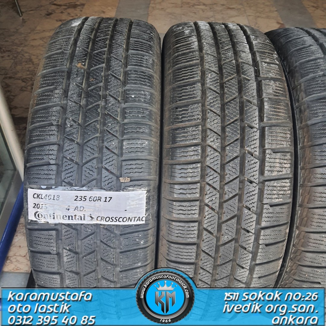 235 60 R 17 CONTINENTAL CROSSCONTAC 102H * 2015 * 4 ADET * CKL4018