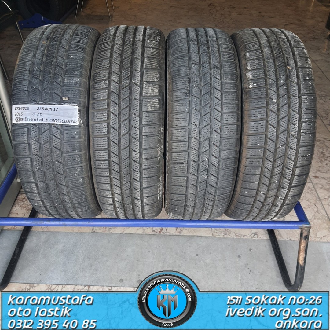 235 60 R 17 CONTINENTAL CROSSCONTAC 102H * 2015 * 4 ADET * CKL4018