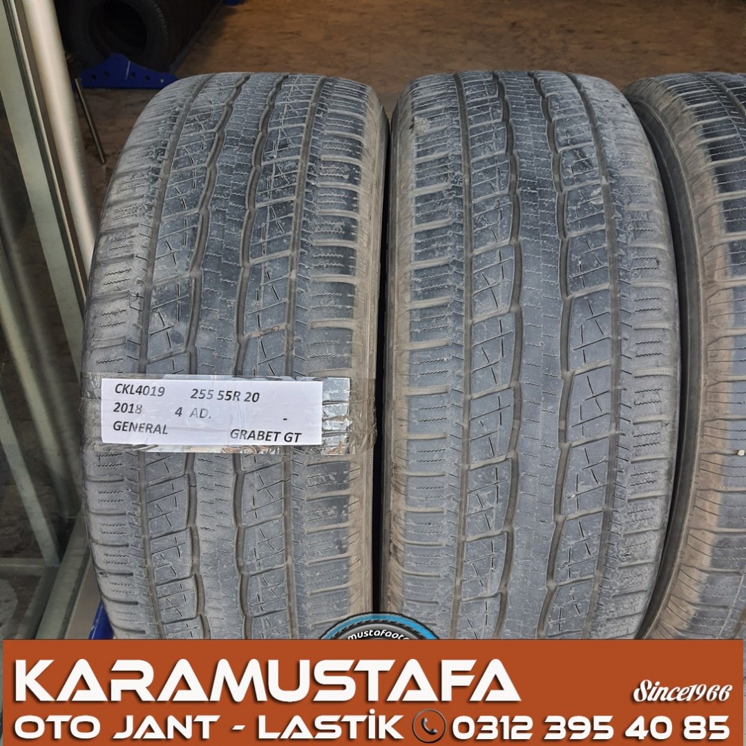 255 55 R 20 GENERAL GRABBET GT * 2018 * 4 ADET * CKL4019