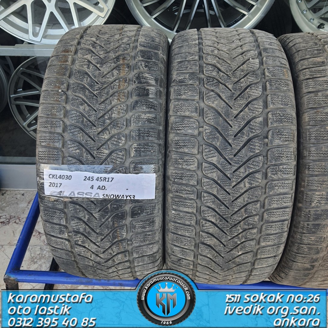 245 45 R 17 LASSA SNOWAYS3 99V * 2017 * 4 ADET * CKL4030