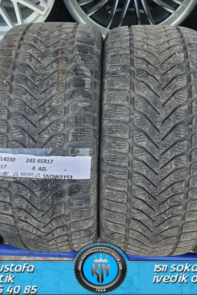 245 45 R 17 LASSA SNOWAYS3 99V * 2017 * 4 ADET * CKL4030