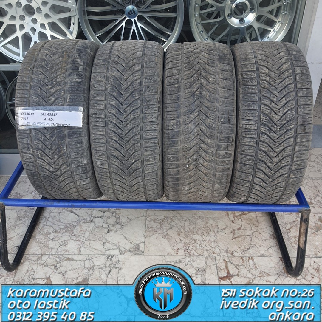 245 45 R 17 LASSA SNOWAYS3 99V * 2017 * 4 ADET * CKL4030