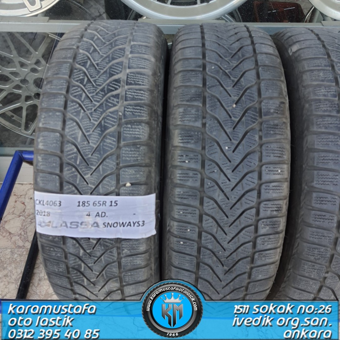 185 65 R 15 LASSA SNOWAYS3 88T 2018 * 2018 * 4 ADET * CKL4063