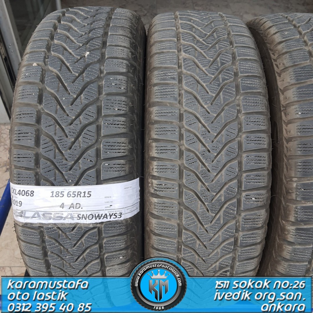 185 65 R 15 LASSA SNOWAYS3 92T * 2019 * 4 ADET * CKL4068