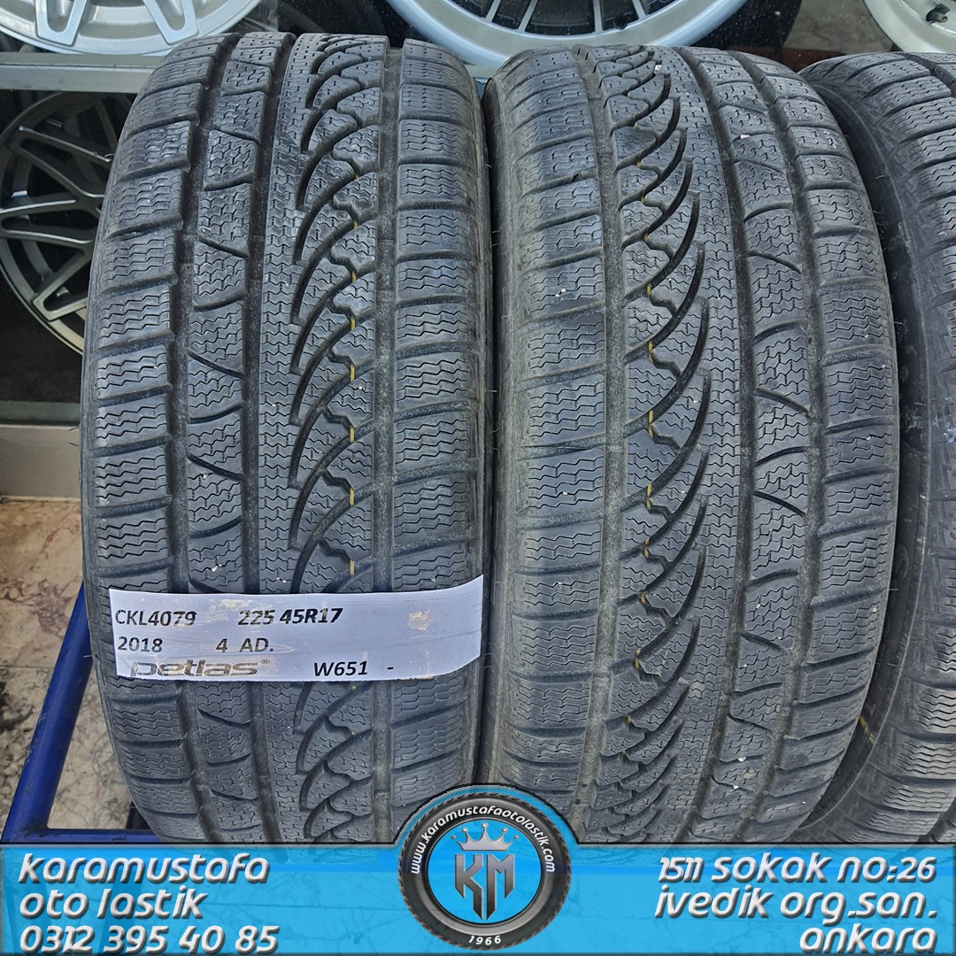 225 45 R 17 PETLAS W651 94V * 2018 * 4 ADET * CKL4079
