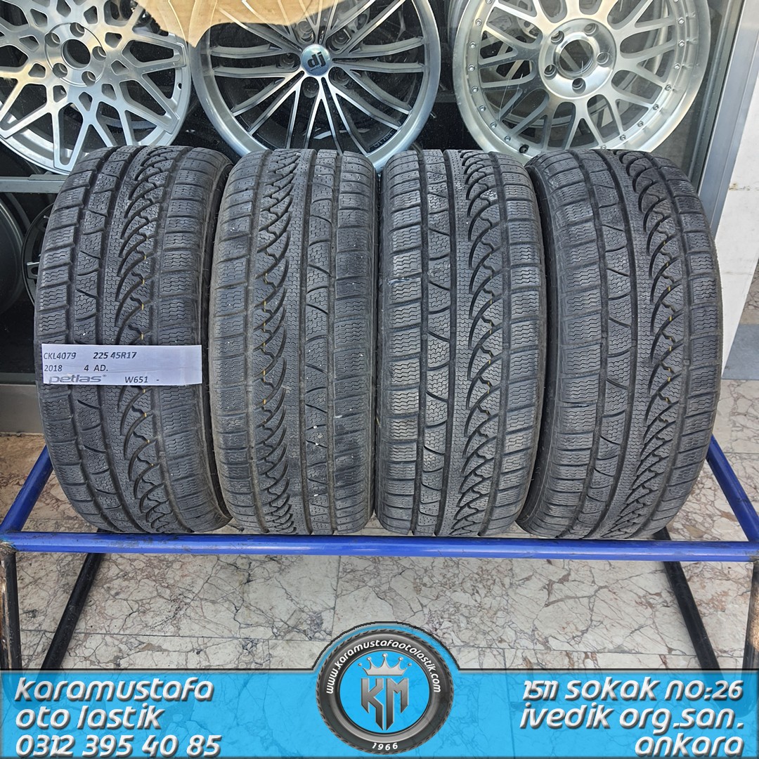 225 45 R 17 PETLAS W651 94V * 2018 * 4 ADET * CKL4079