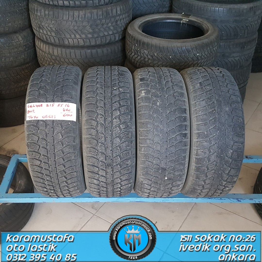215 55 R 16 TOYO OBG2S 97T * 2012 * 4 ADET * CKL408
