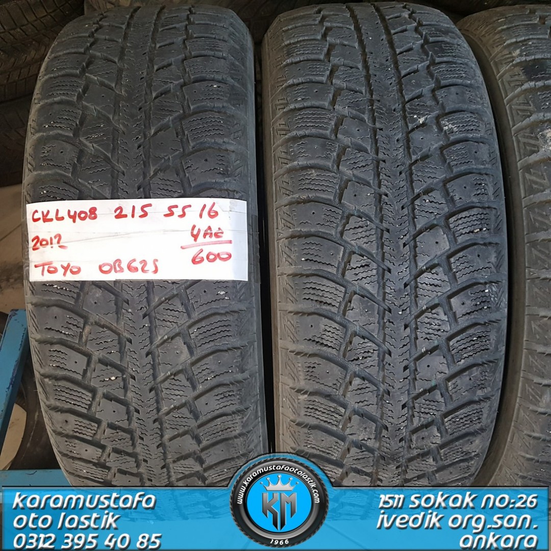 215 55 R 16 TOYO OBG2S 97T * 2012 * 4 ADET * CKL408