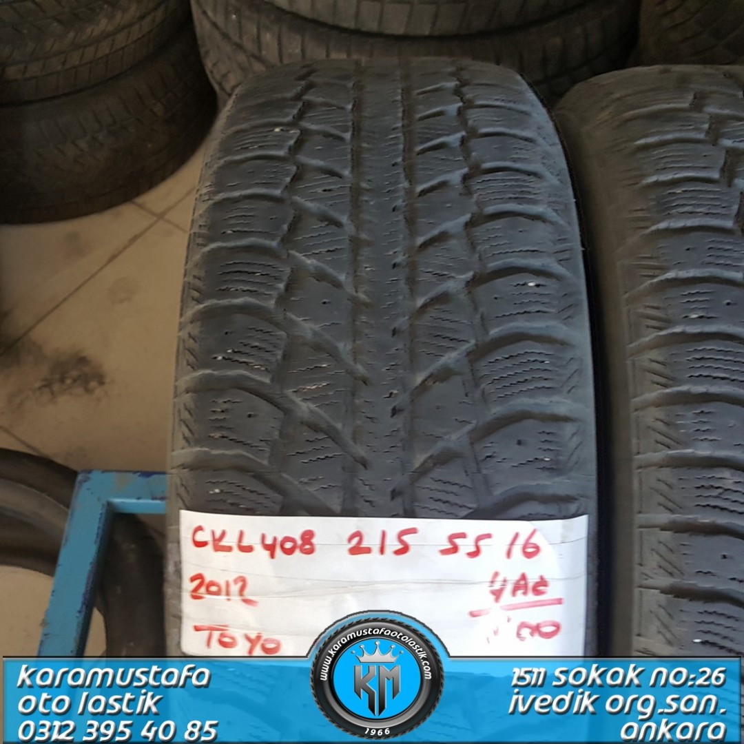 215 55 R 16 TOYO OBG2S 97T * 2012 * 4 ADET * CKL408