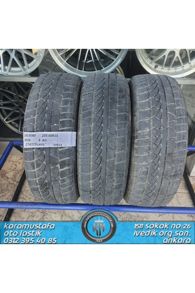195 60 R 15 PETLAS W651 88H * 2016 * 3 ADET * CKL4080
