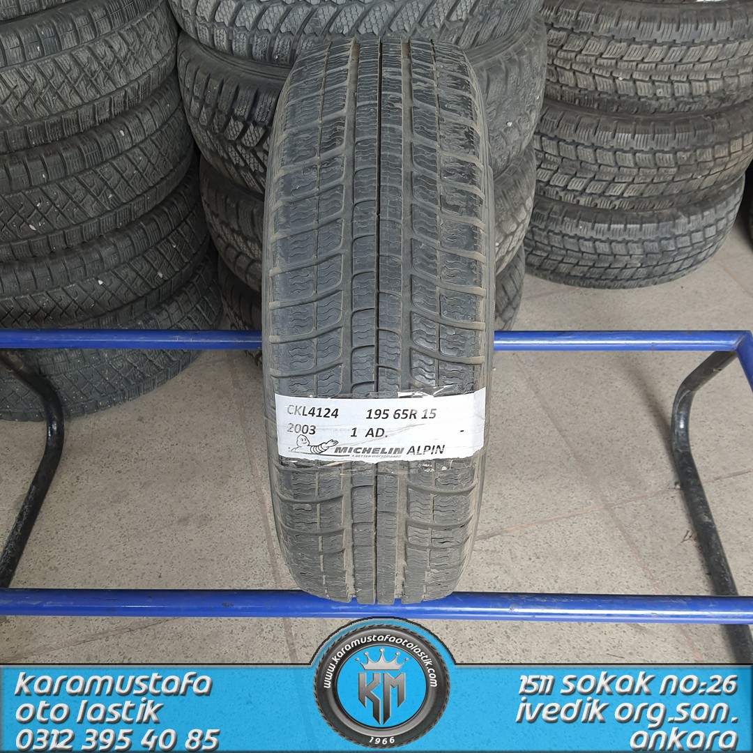 195 65 R 15 MICHELIN ALPIN 91T * 2003 * 1 ADET * CKL4124
