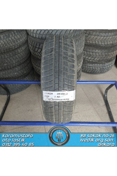 195 65 R 15 MICHELIN ALPIN 91T * 2003 * 1 ADET * CKL4124