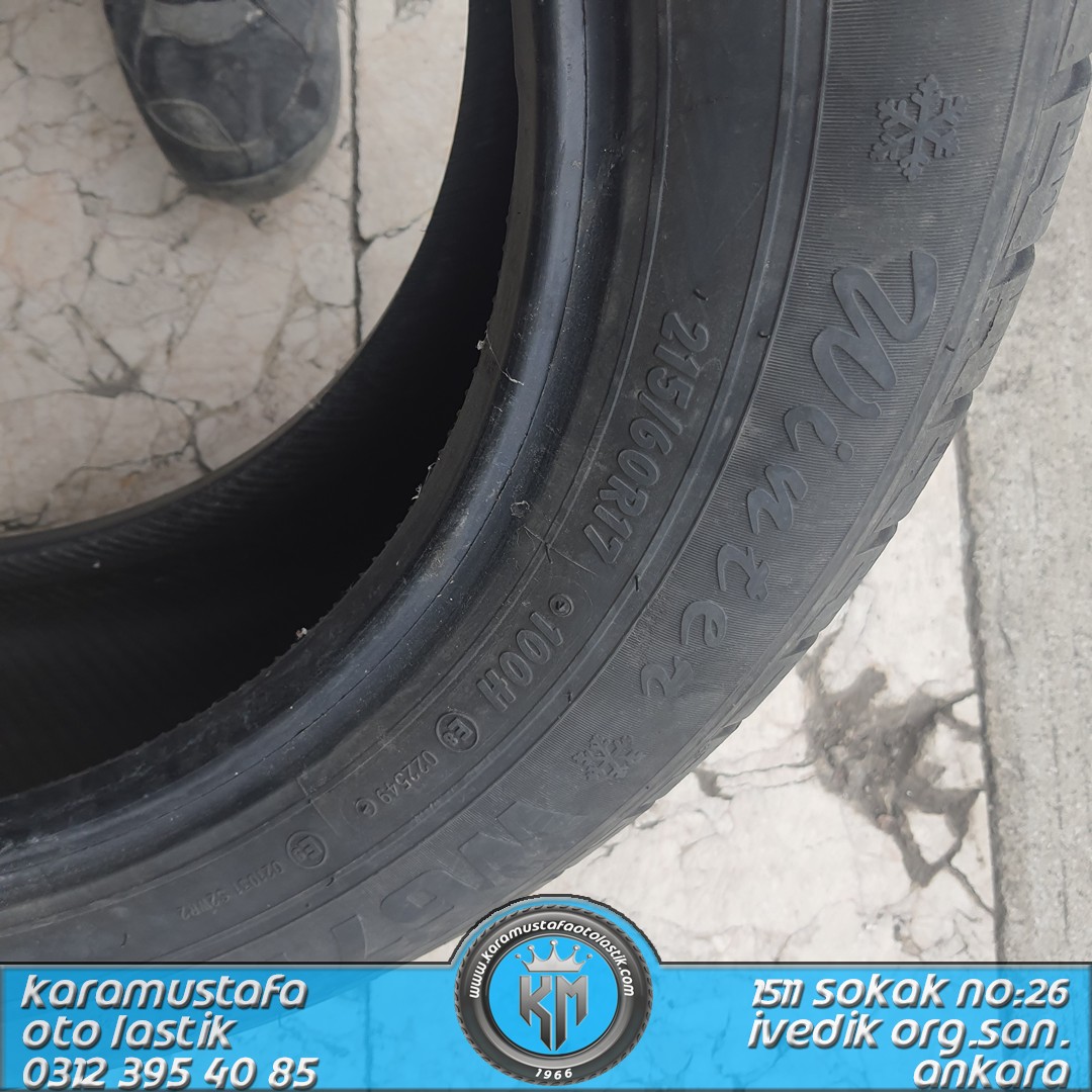 215 60 R 17 PETLAS W671 100H * 2016 * 4 ADET * CKL4168