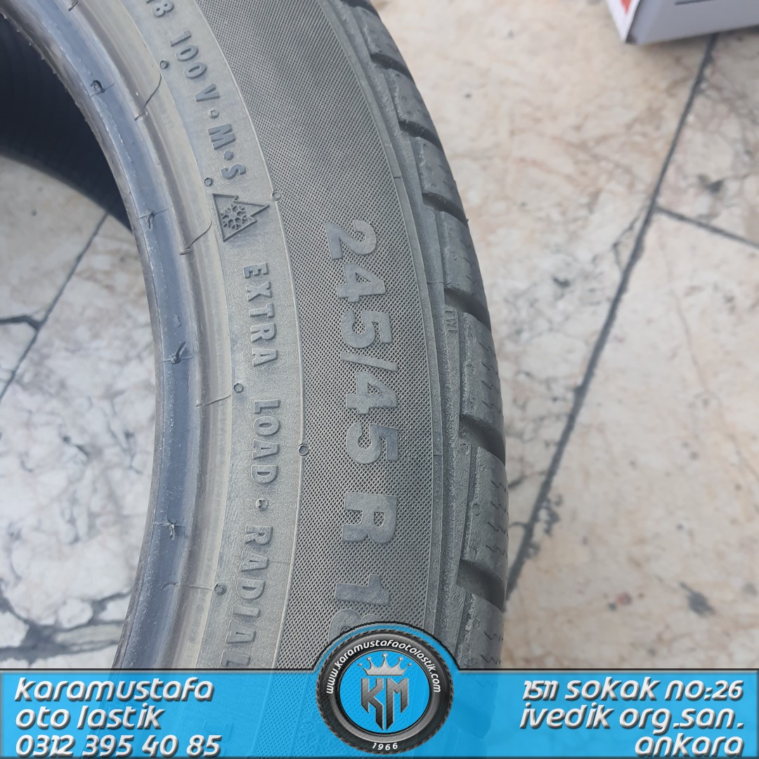 245 45 R 18 CONTINENTAL TS830 RFT 100V * 2016 * 4 ADET * CKL4178