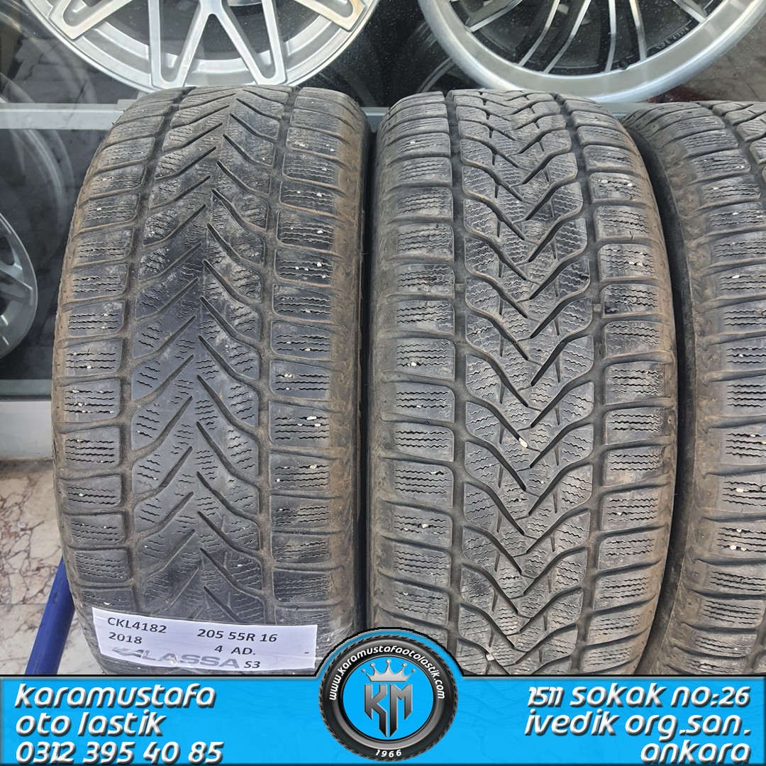 205 55 R 16 LASSA SNOWAYS3 91H * 2018 * 4 ADET * CKL4182