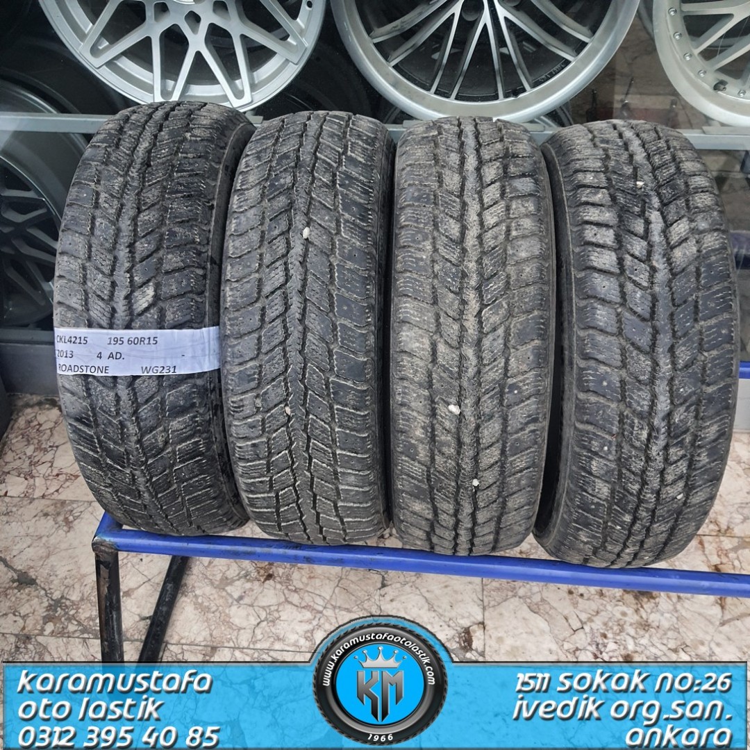 195 60 R 15 ROADSTONE W6231 88T * 2013 * 4 ADET * CKL4215