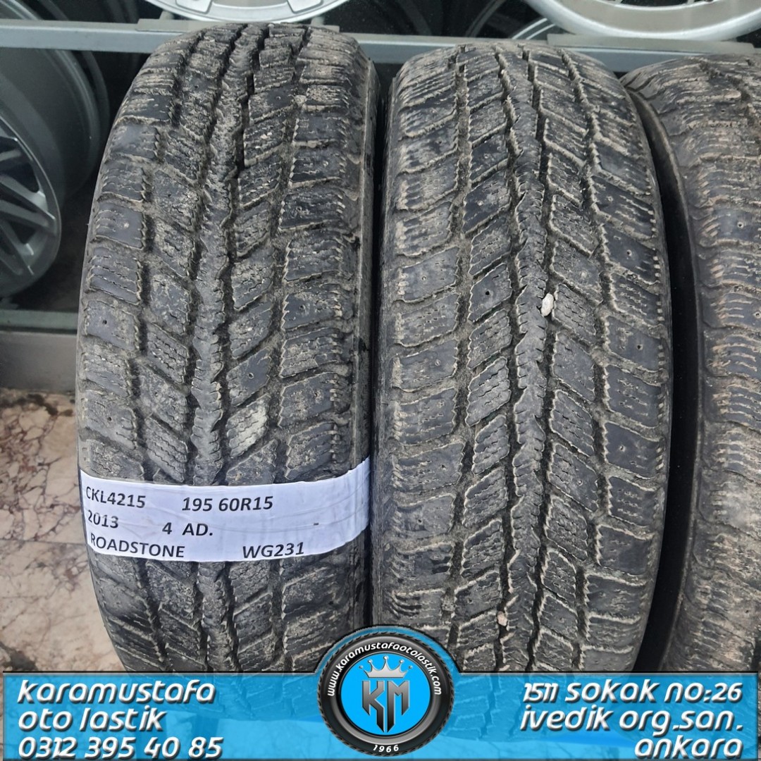 195 60 R 15 ROADSTONE W6231 88T * 2013 * 4 ADET * CKL4215