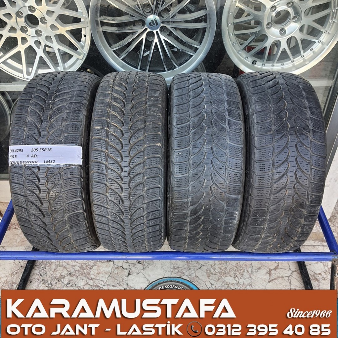 205 55 R 16 BRIDGESTONE LM32 RFT 91H * 2015 * 4 ADET * CKL4293