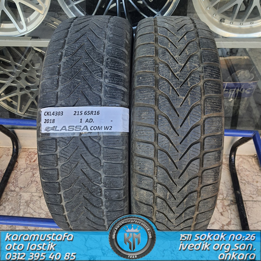 215 65 R 16 LASSA COM WINT2 98V * 2018 * 2 ADET * CKL4303