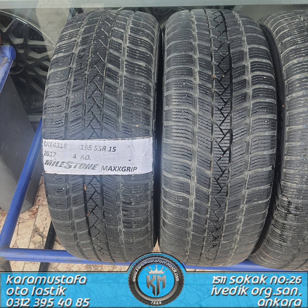 195 55 R 15 MILESTONE MAXGRIP 85H * 2017 * 4 ADET * CKL4318