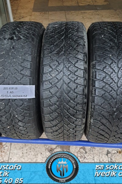 205 65 R 15 LASSA SNOWAYS2 96T * 2008 * 3 ADET * CKL4320