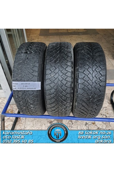 205 65 R 15 LASSA SNOWAYS2 96T * 2008 * 3 ADET * CKL4320