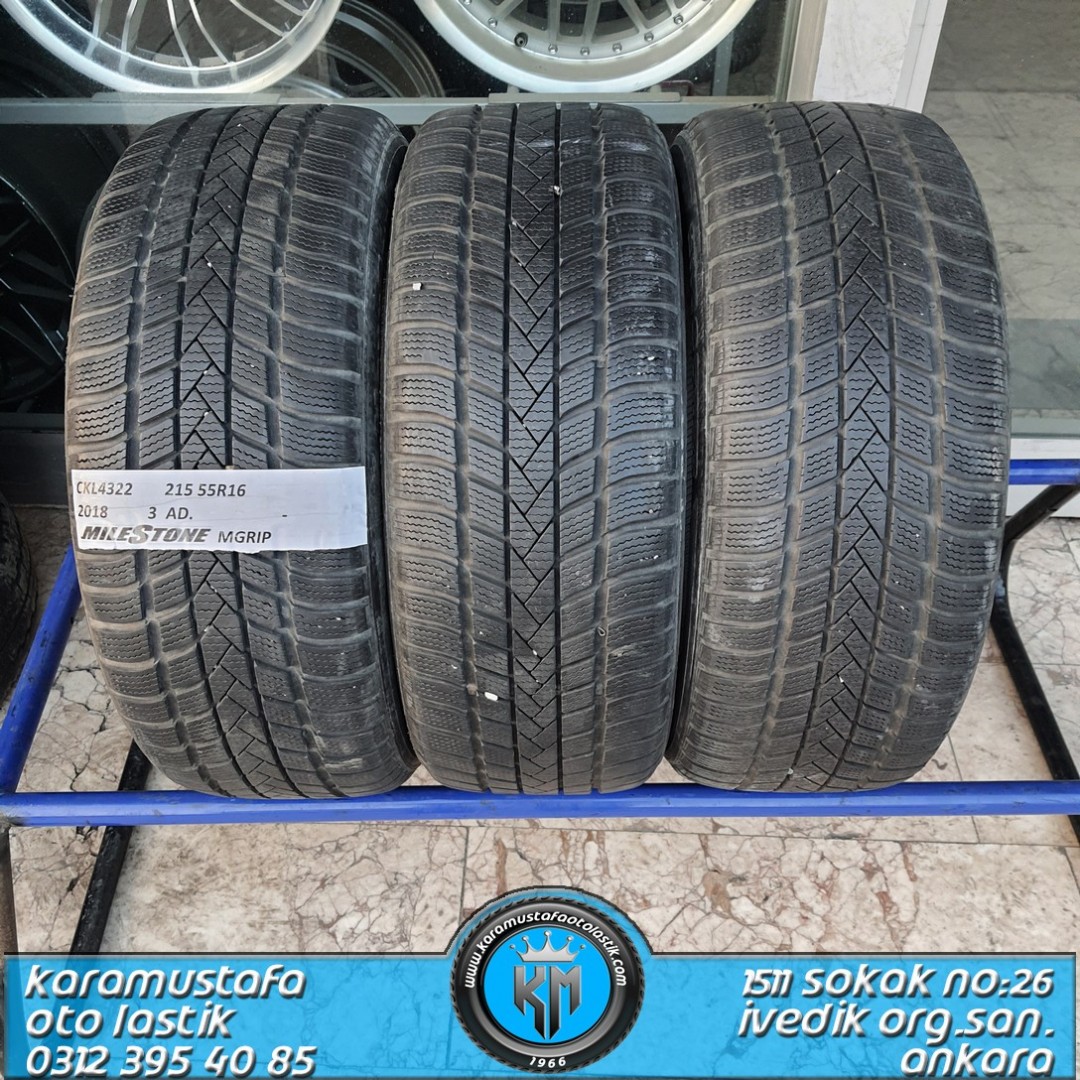 215 55 R 16 MILESTONE MAXGRIP 95H * 2018 * 2 ADET * CKL4322
