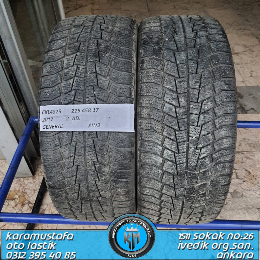 225 45 R 17 GENERAL AW3 94H * 2017 * 2 ADET * CKL4325